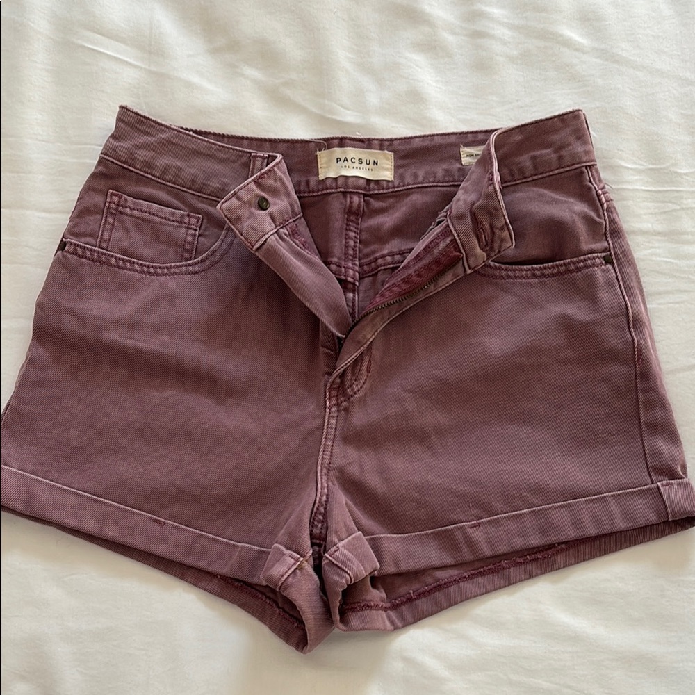 PacSun Women's High Waist Mauve Shorts